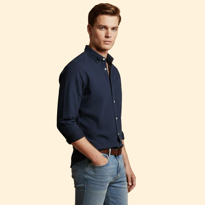 Men's Essential Button-Up Shirt