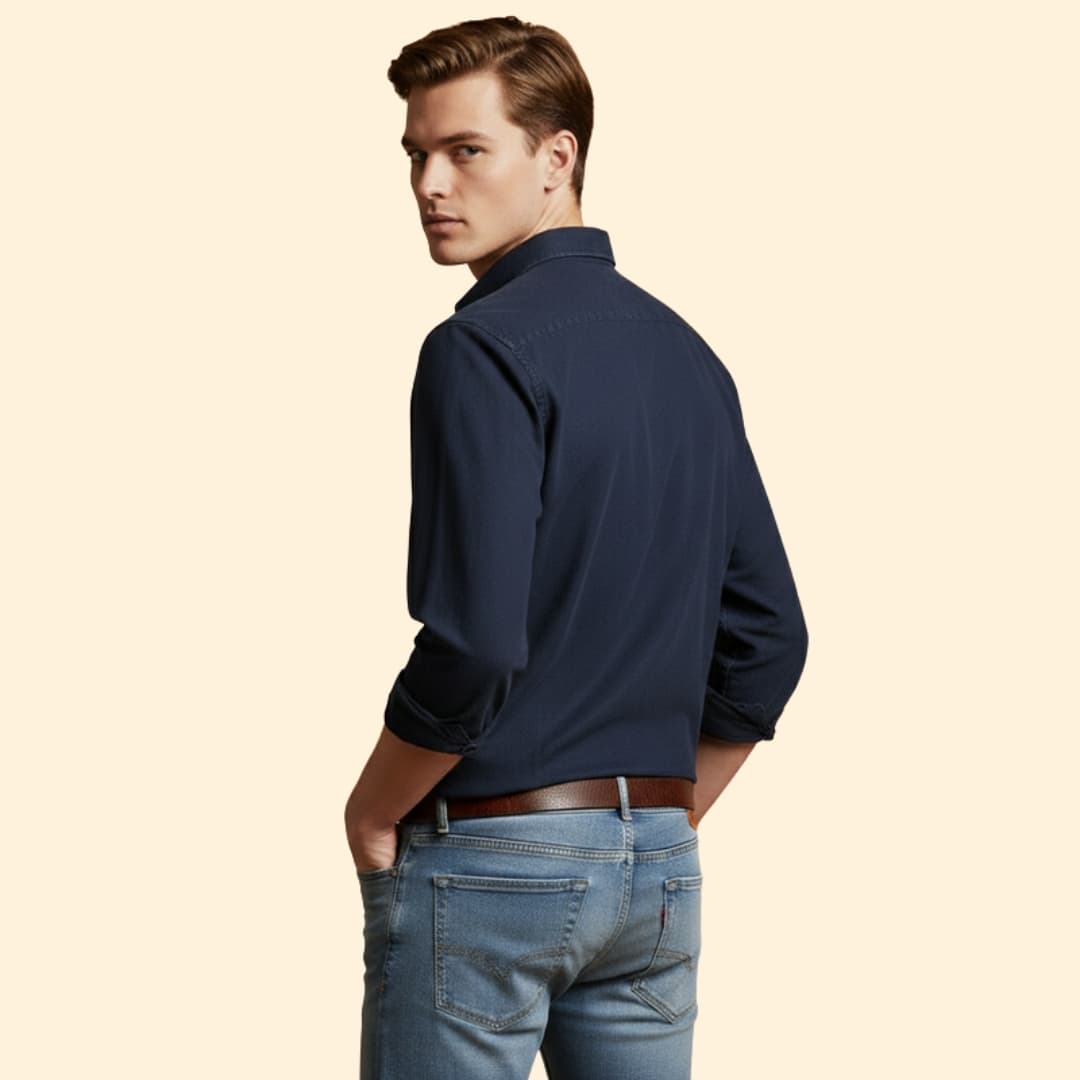 Men's Essential Button-Up Shirt