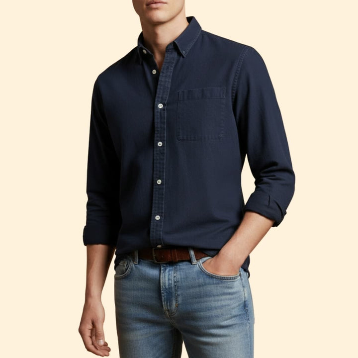 Men's Essential Button-Up Shirt