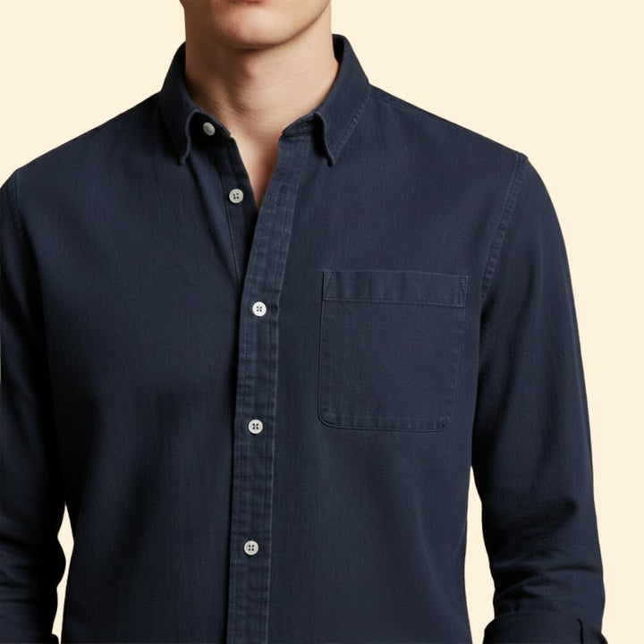 Men's Essential Button-Up Shirt
