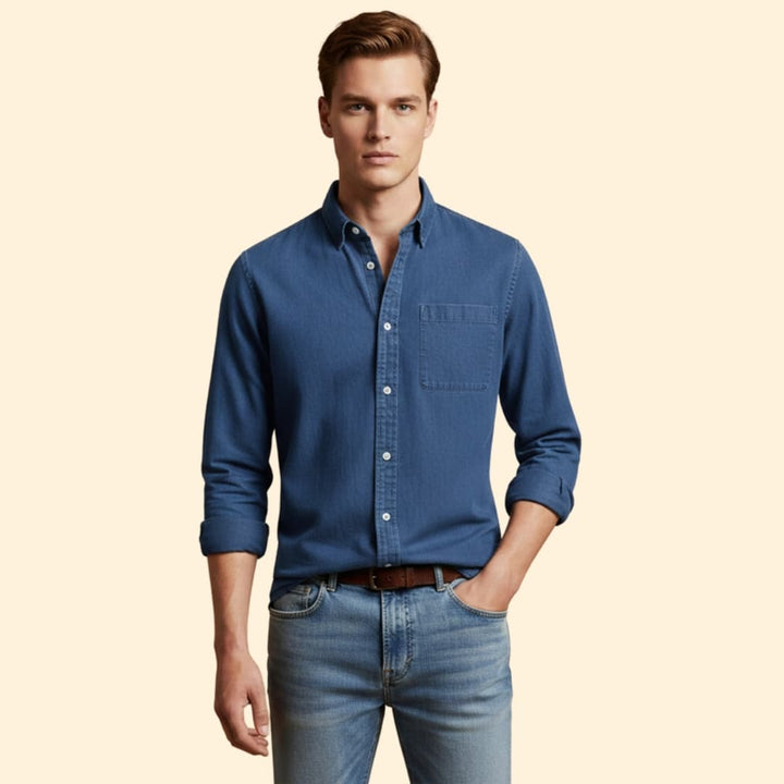 Men's Essential Button-Up Shirt