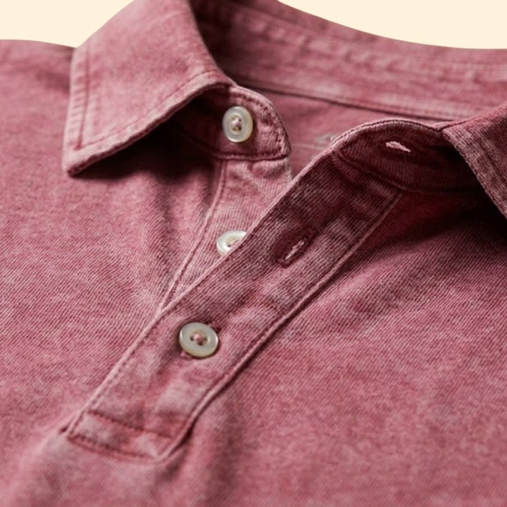 Men's Faded Cotton Polo