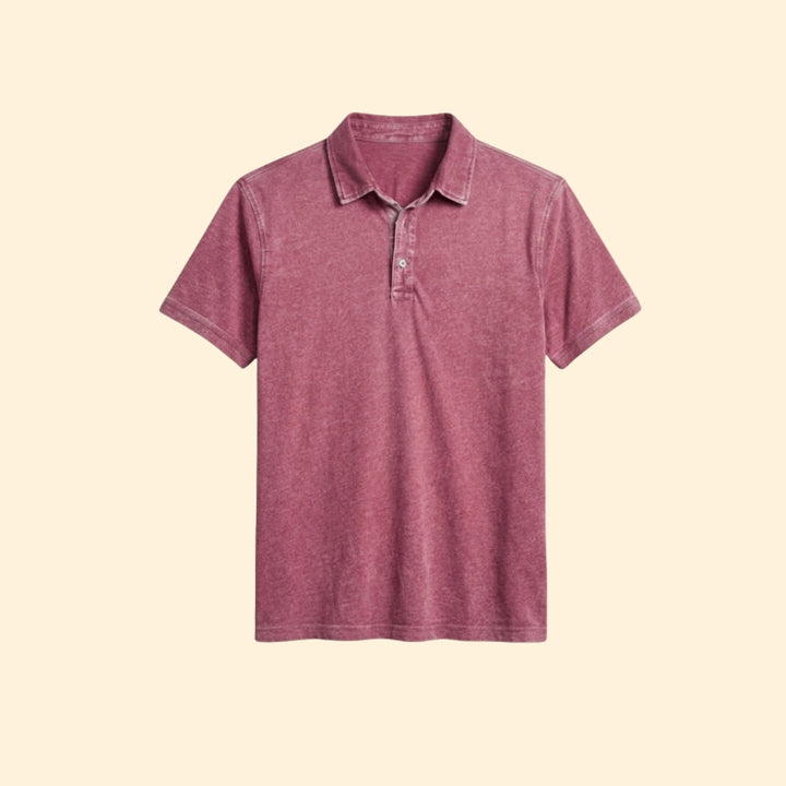 Men's Faded Cotton Polo