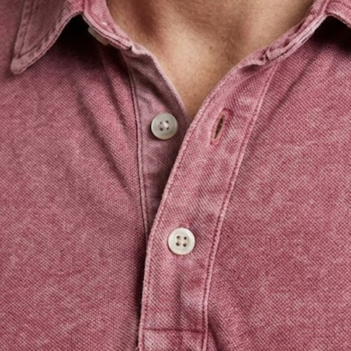 Men's Faded Cotton Polo
