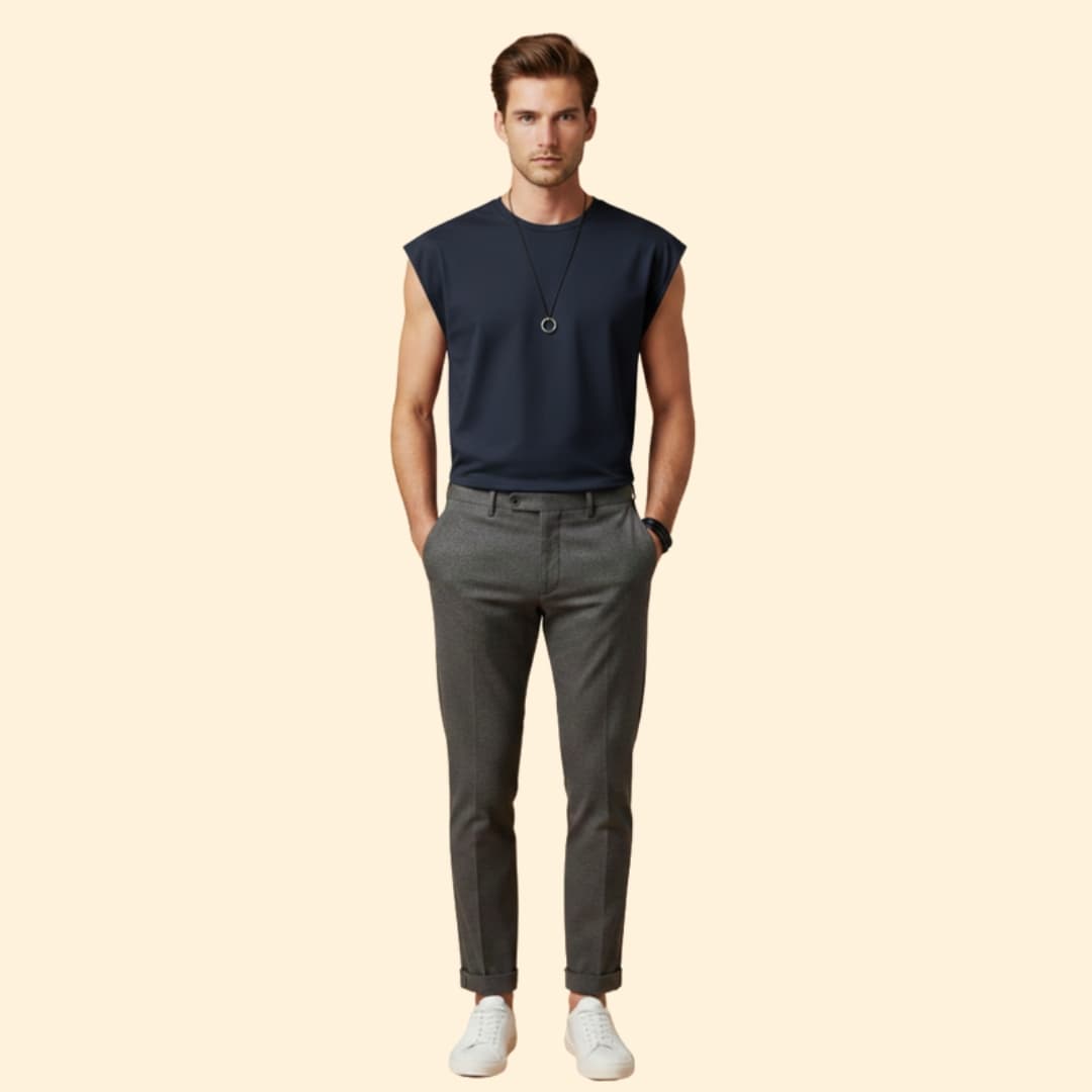 Men's Fitted Sleeveless Tee