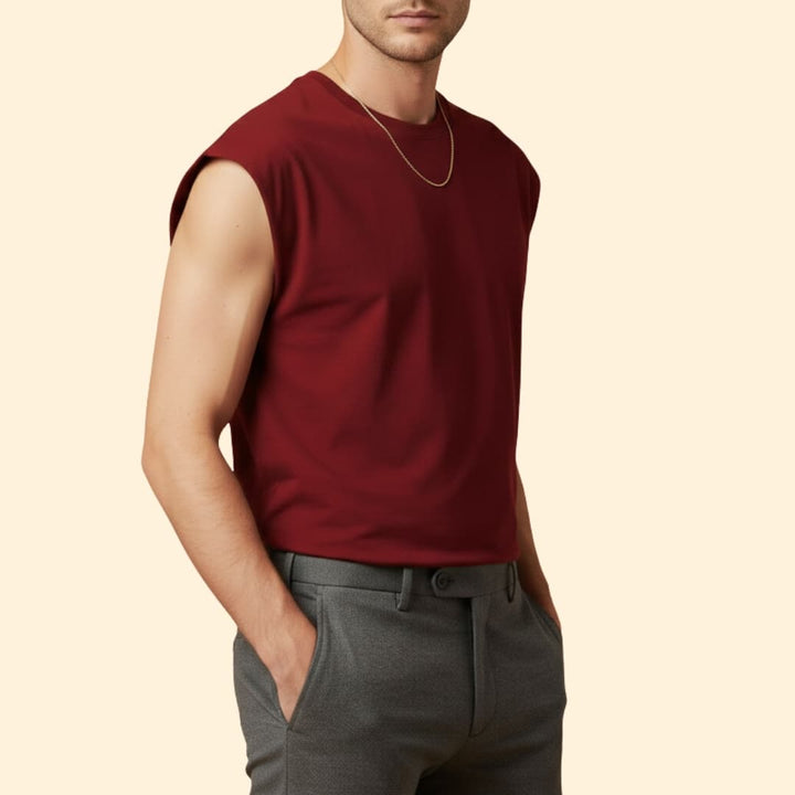 Men's Fitted Sleeveless Tee