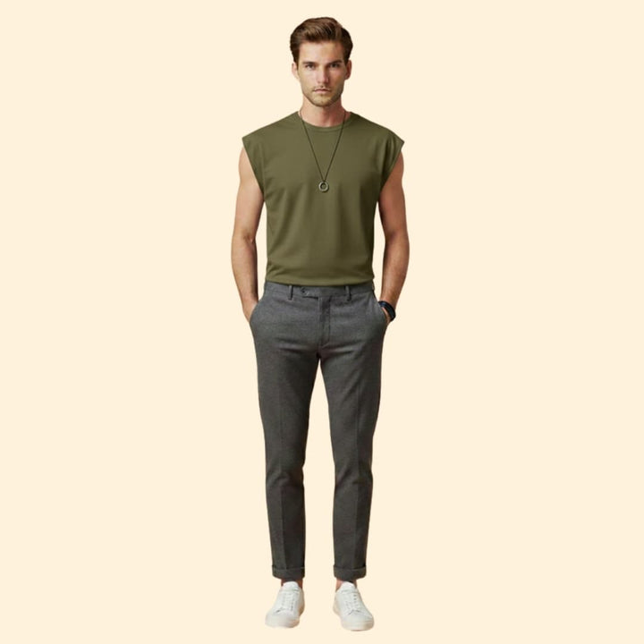 Men's Fitted Sleeveless Tee