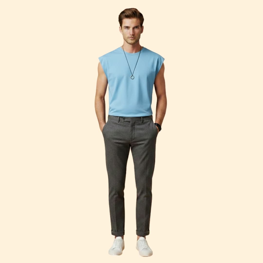 Men's Fitted Sleeveless Tee