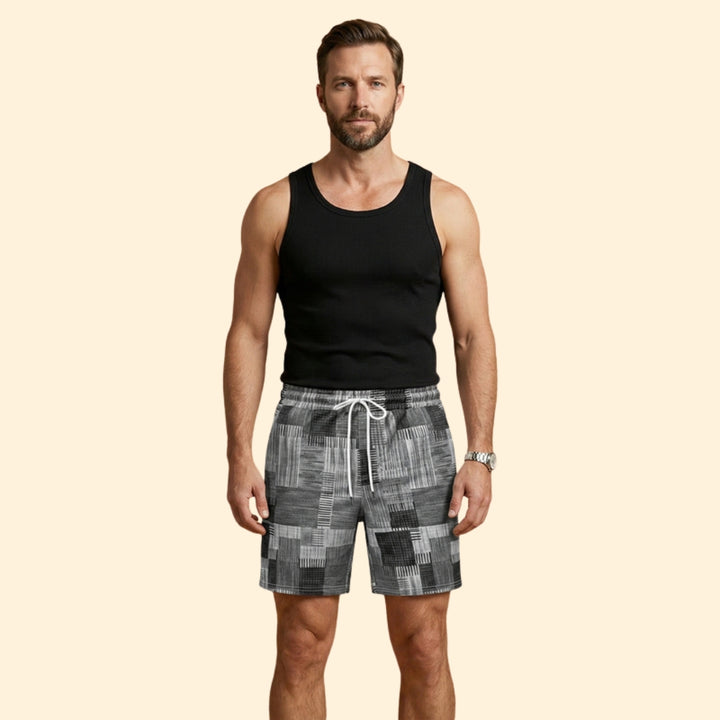 Men's Geometric Print Swim Shorts
