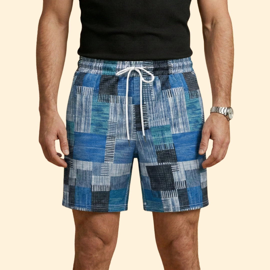 Men's Geometric Print Swim Shorts