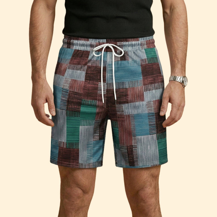 Men's Geometric Print Swim Shorts