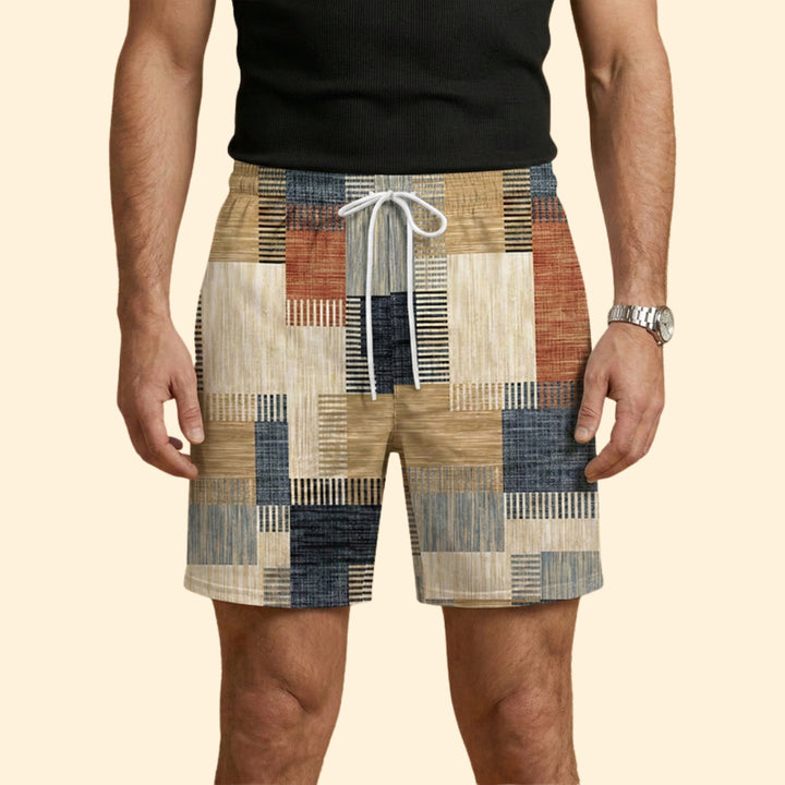 Men's Geometric Print Swim Shorts