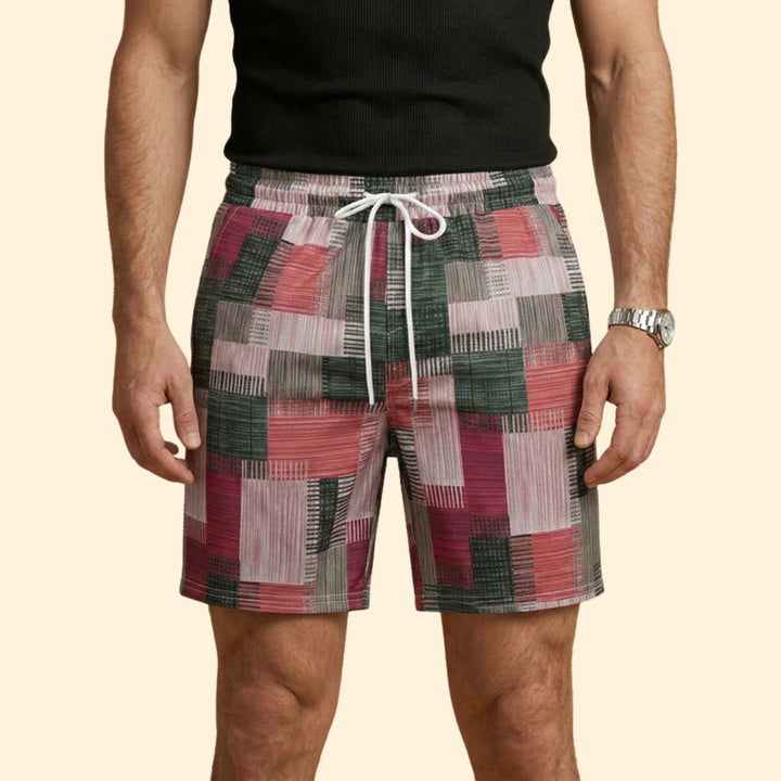 Men's Geometric Print Swim Shorts