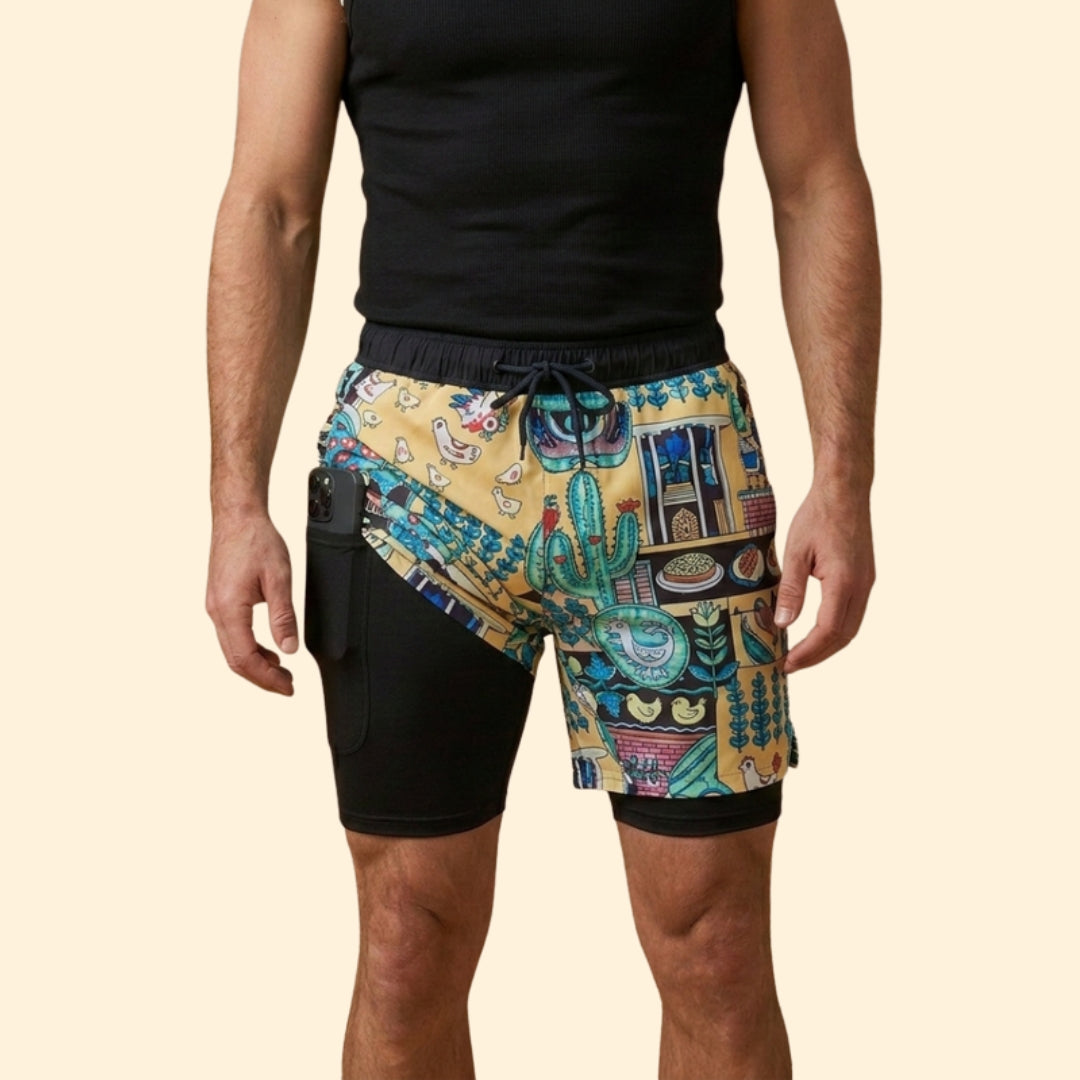 Men's Graphic Swim Shorts