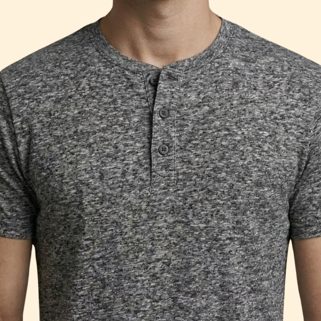 Men's Henley Neck T-shirt