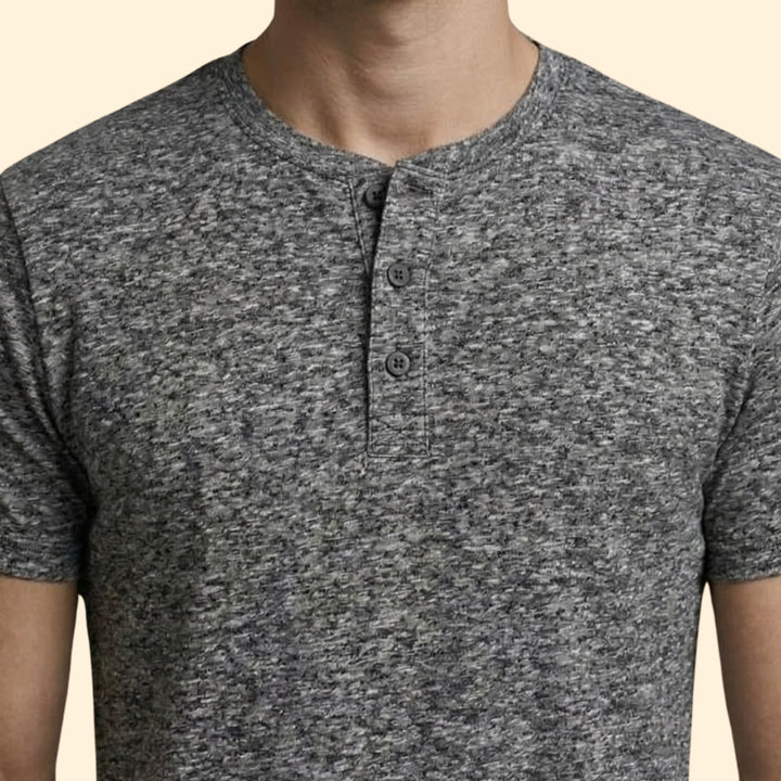 Men's Henley Neck T-shirt