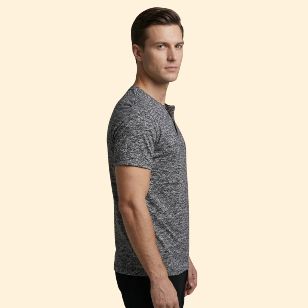 Men's Henley Neck T-shirt