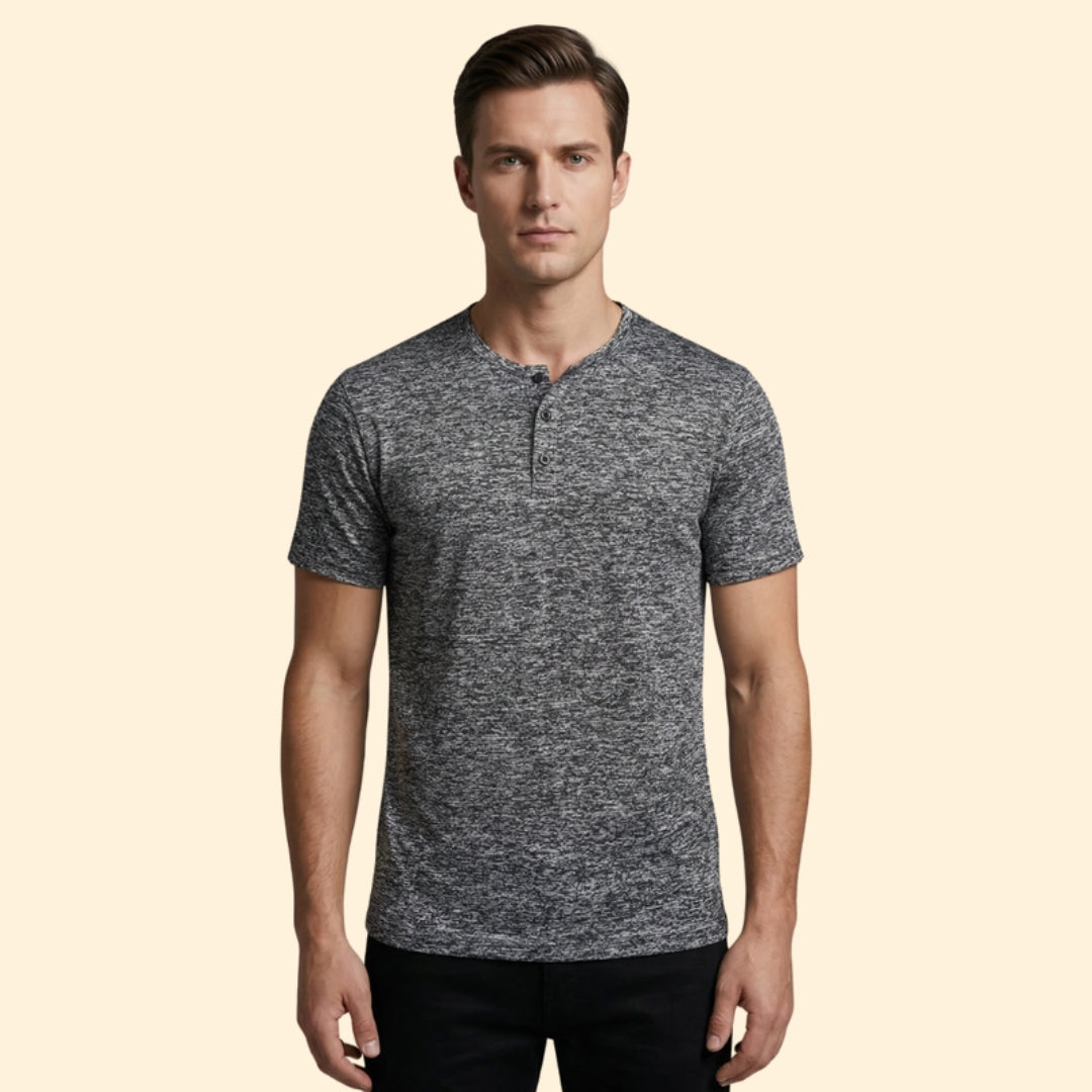 Men's Henley Neck T-shirt