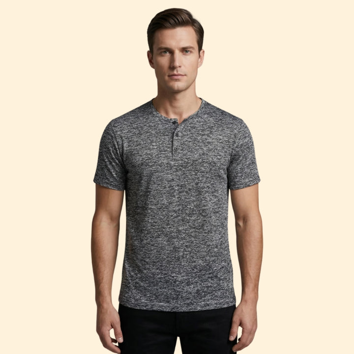 Men's Henley Neck T-shirt