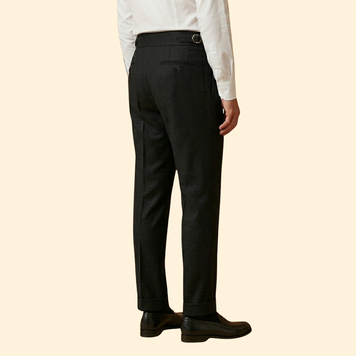 Men’s High Waisted Tailored Trousers