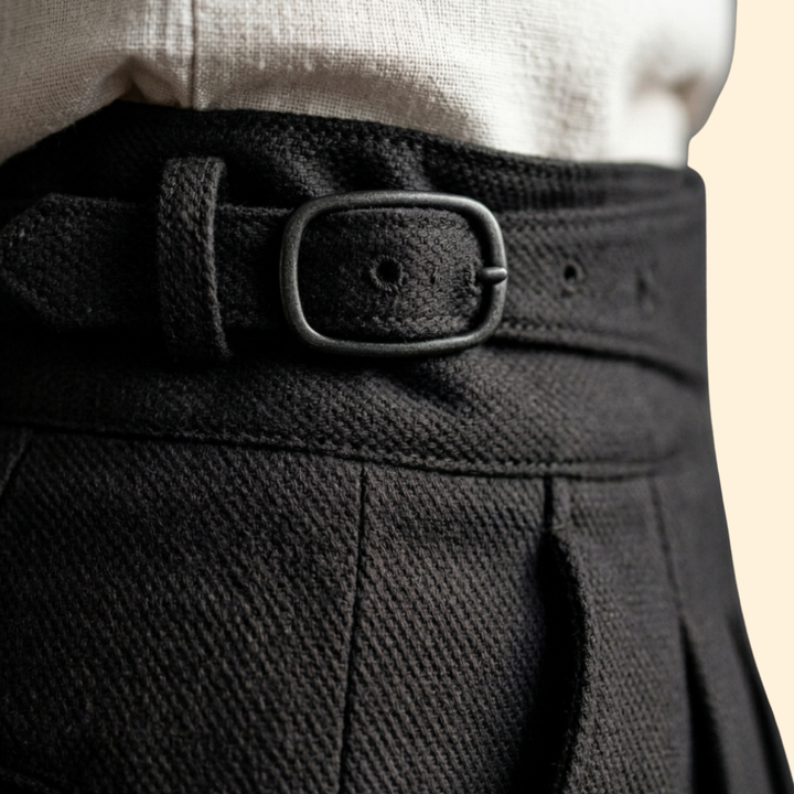 Men’s High Waisted Tailored Trousers