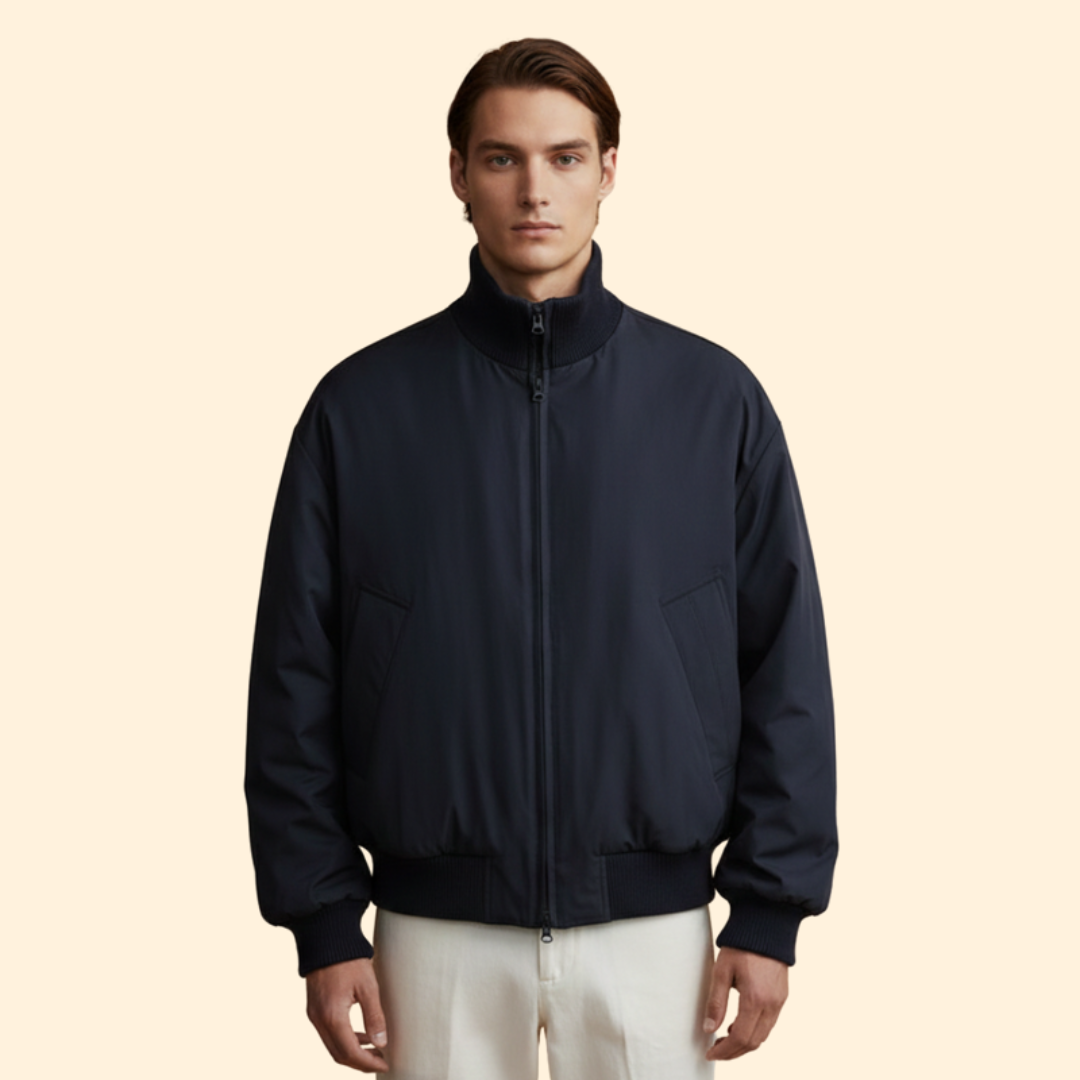 Men’s High Collar Bomber Jacket