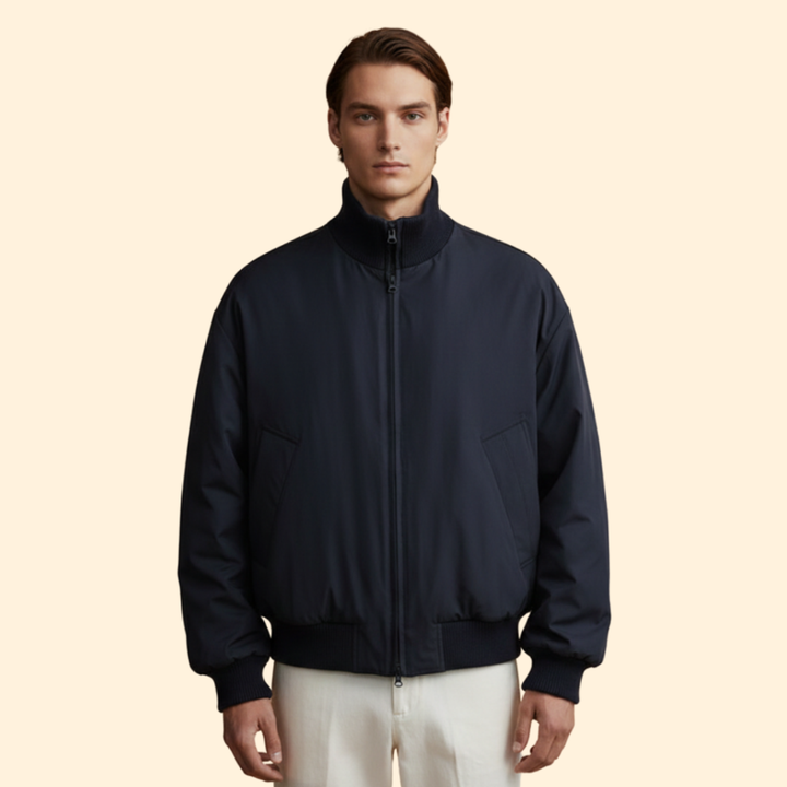 Men’s High Collar Bomber Jacket