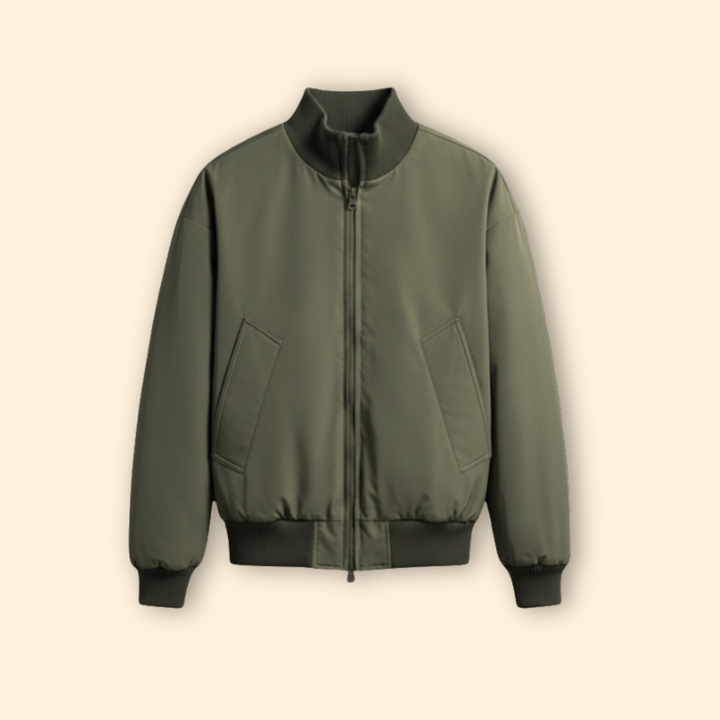 Men’s High Collar Bomber Jacket