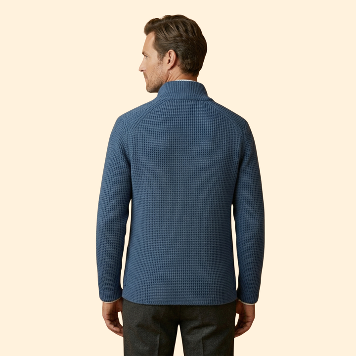 Men’s High Neck Cardigan