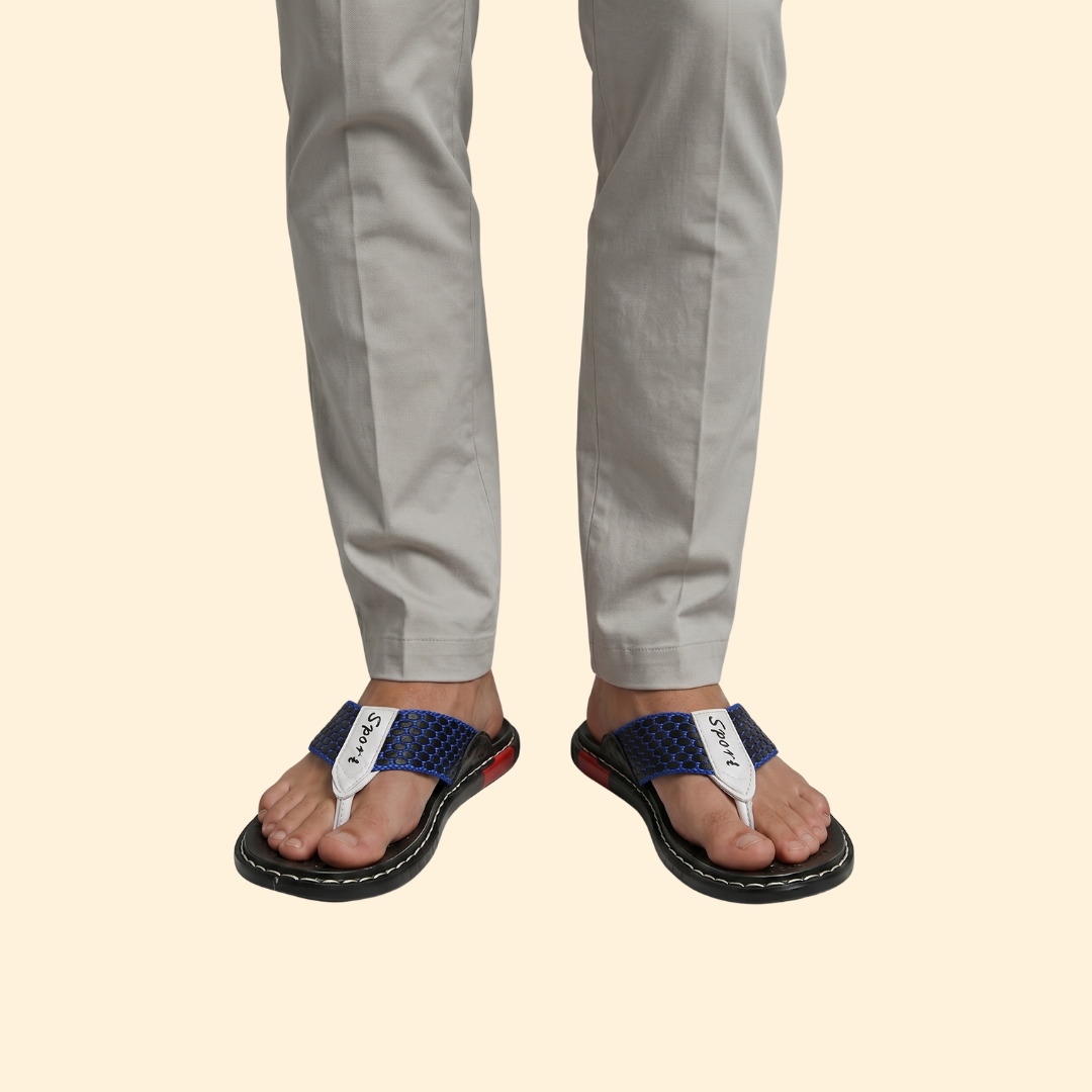 Men's Leather Sandals Slip-On