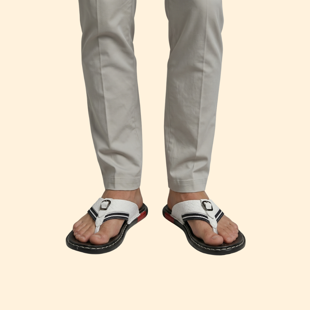 Men's Leather Sandals Slip-On