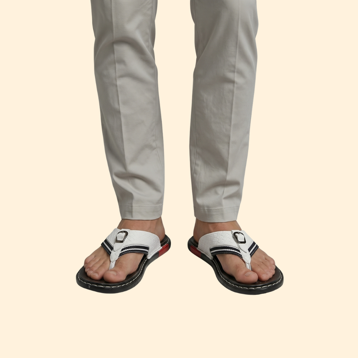 Men's Leather Sandals Slip-On