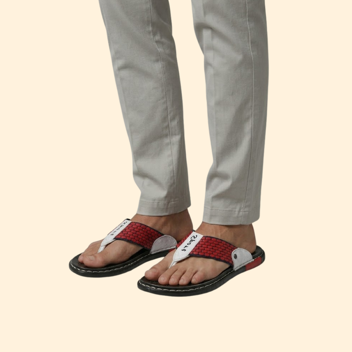 Men's Leather Sandals Slip-On