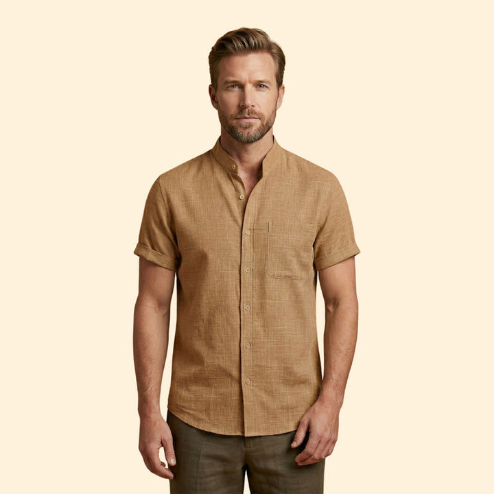 Men's Linen Button Shirt