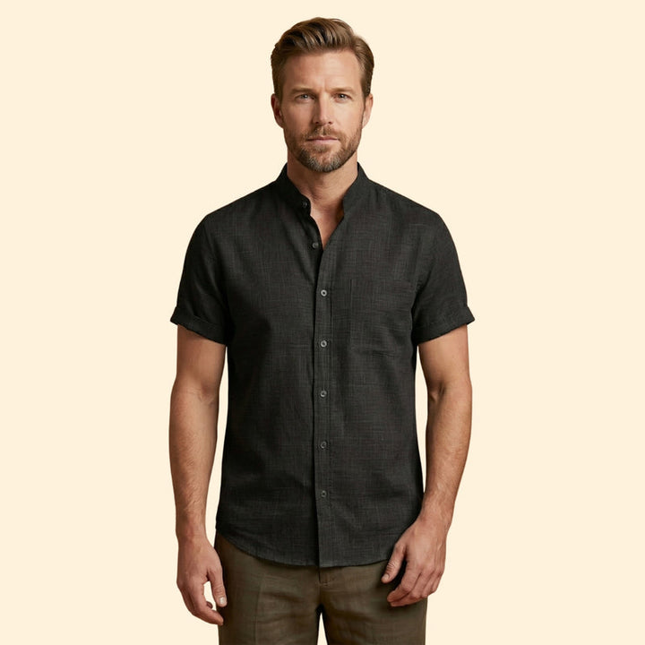 Men's Linen Button Shirt