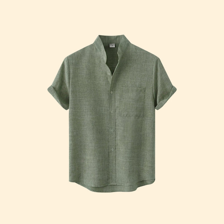 Men's Linen Button Shirt