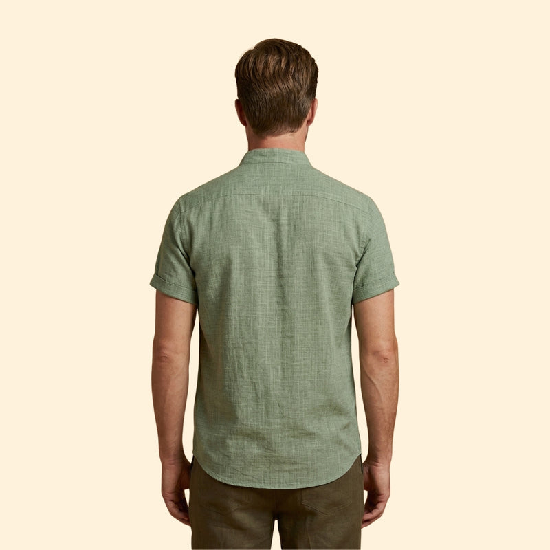 Men's Linen Button Shirt