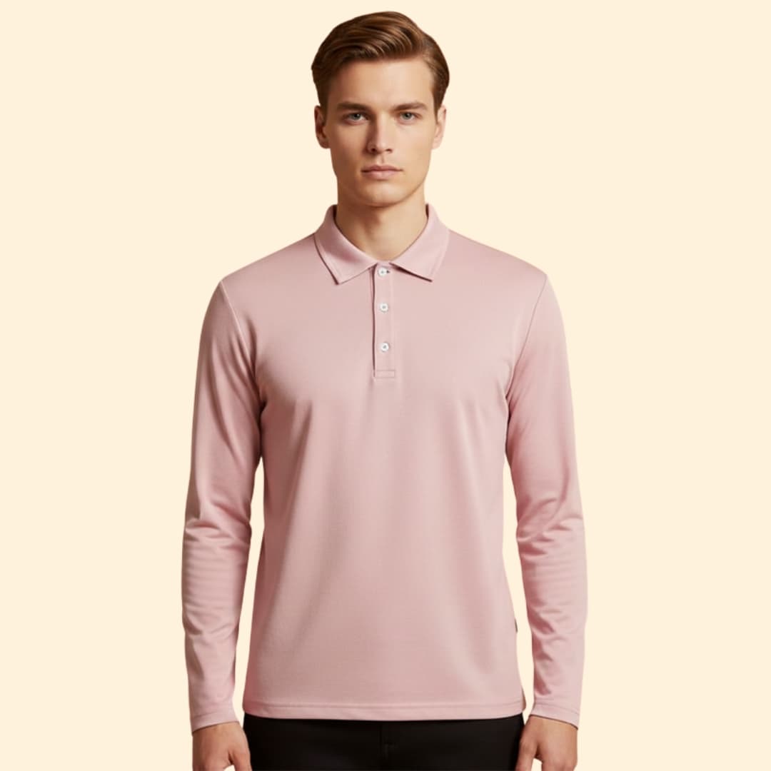 Men's Long Sleeve Polo Shirt