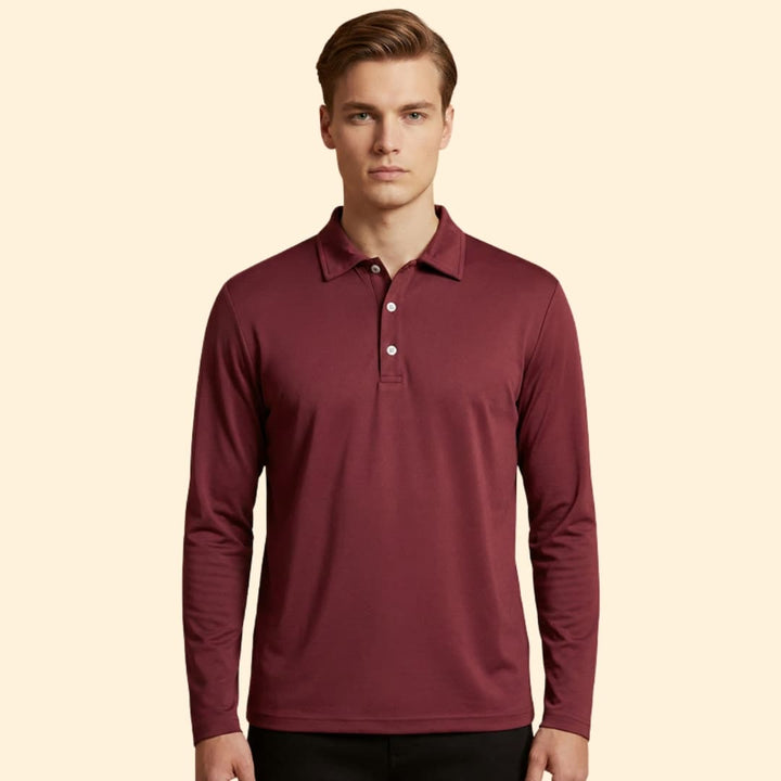 Men's Long Sleeve Polo Shirt