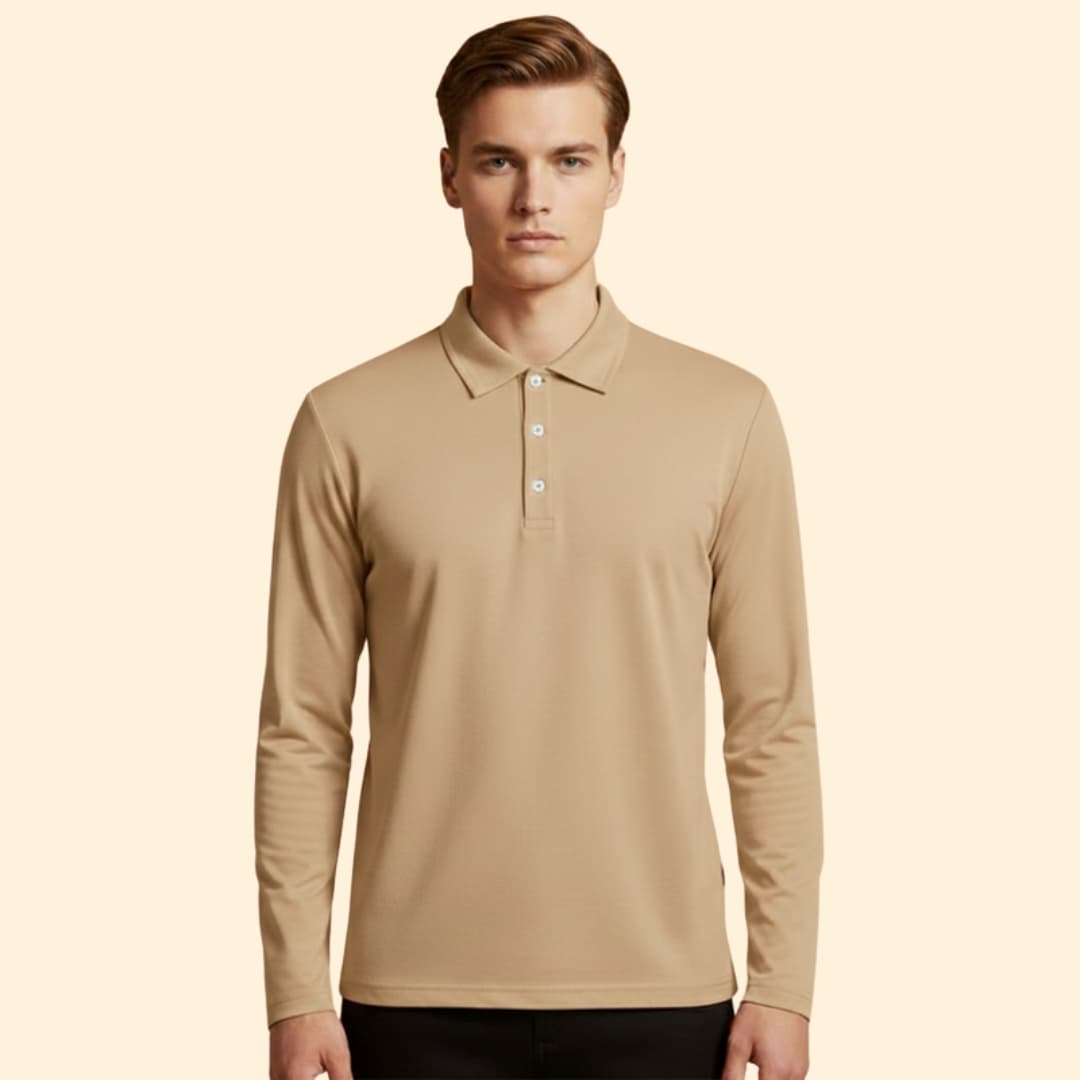 Men's Long Sleeve Polo Shirt