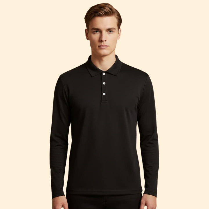 Men's Long Sleeve Polo Shirt