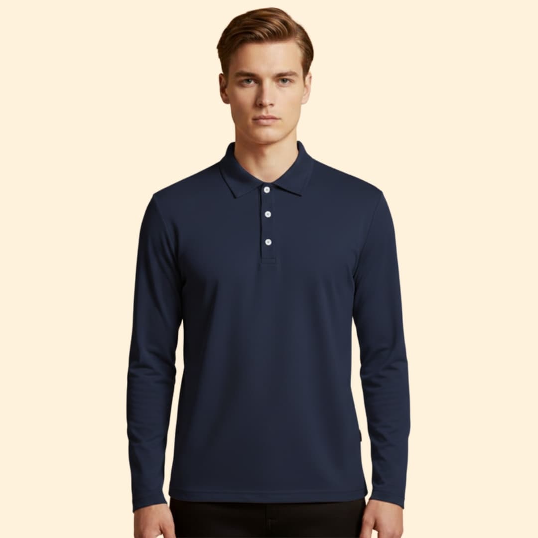 Men's Long Sleeve Polo Shirt