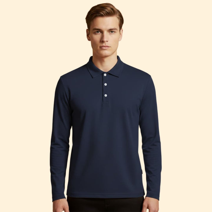 Men's Long Sleeve Polo Shirt