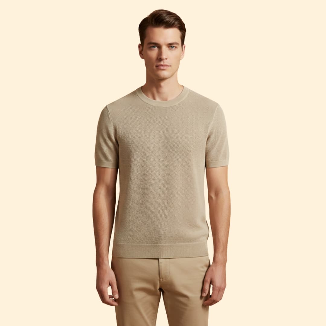 Men's Mesh Knit T-Shirt