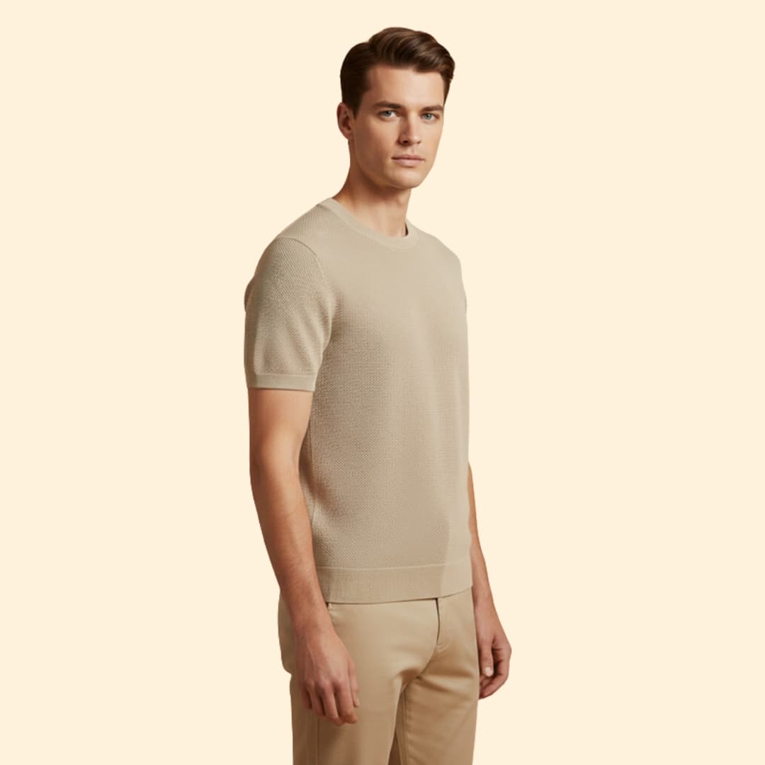 Men's Mesh Knit T-Shirt