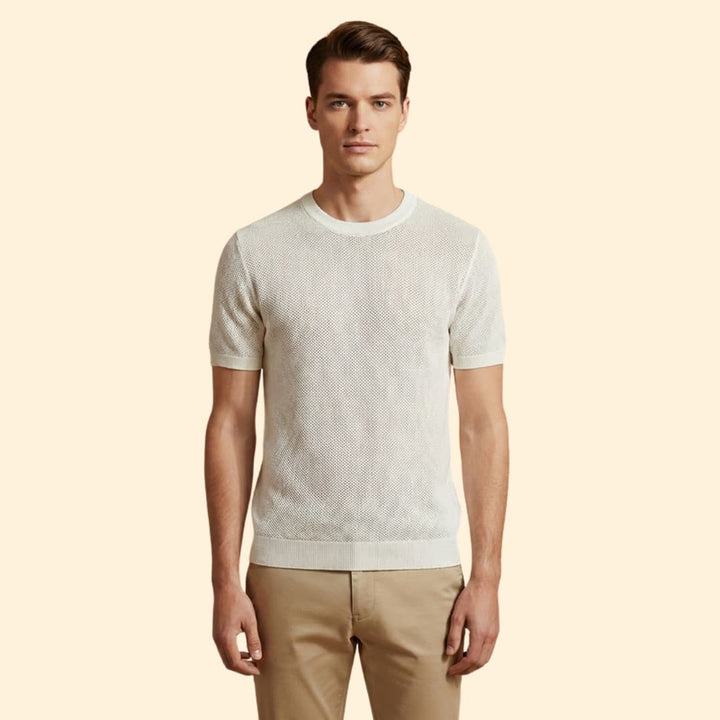 Men's Mesh Knit T-Shirt