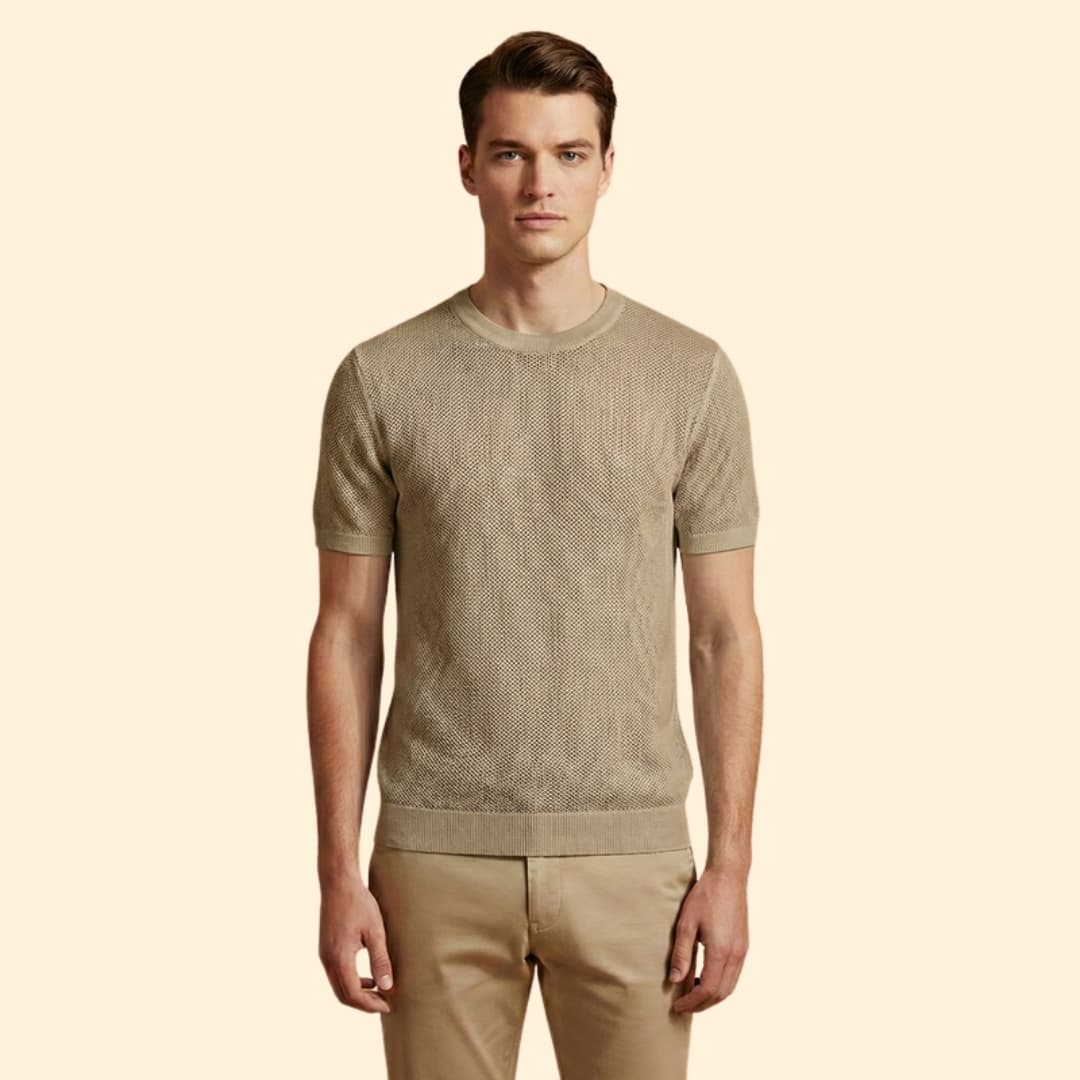 Men's Mesh Knit T-Shirt