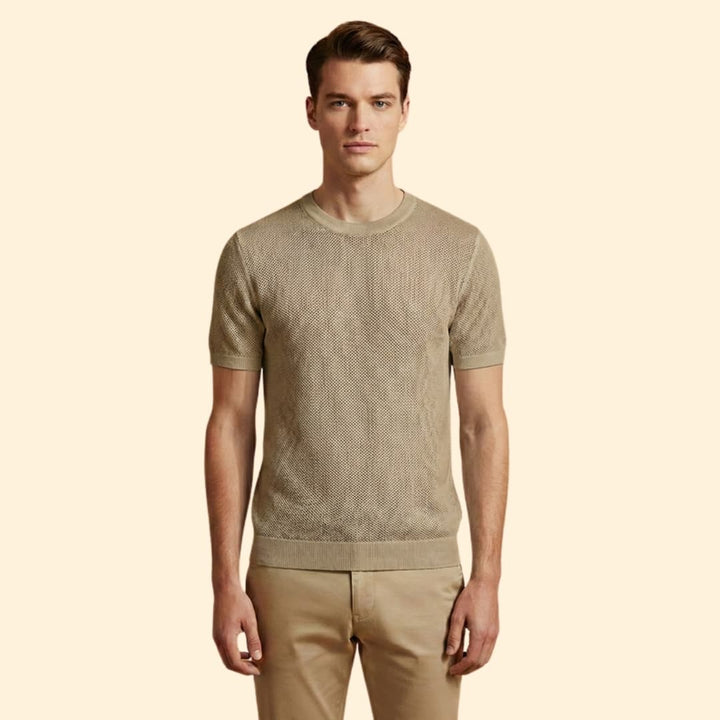 Men's Mesh Knit T-Shirt