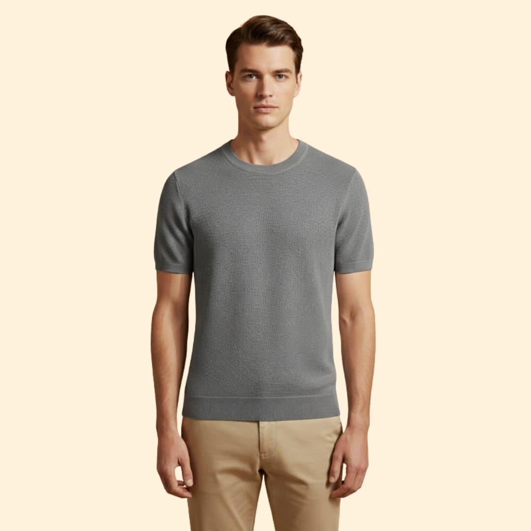 Men's Mesh Knit T-Shirt