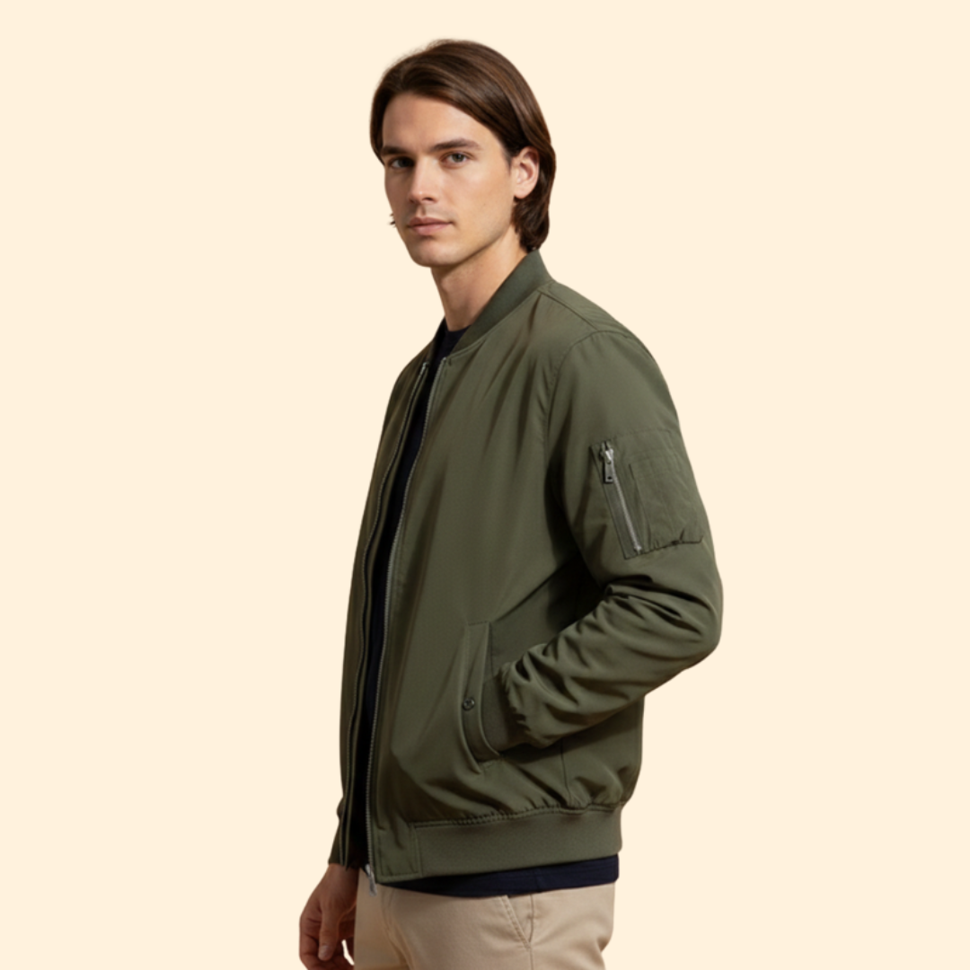 Men’s Modern Bomber Jacket